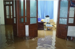 Thành phố Sơn La: Nhiều khu vực, tuyến đường bị ngập sâu do mưa lớn trên diện rộng