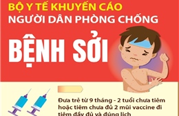 Bộ Y tế khuyến cáo người dân phòng bệnh sởi