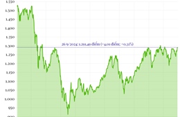 Phiên 26/9/2024: VN-Index tăng hơn 4 điểm