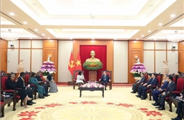 Tổng Bí thư Tô Lâm tiếp Phó Tổng thư ký thứ nhất Đảng Đại hội Dân tộc Phi của Nam Phi