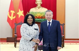 Tổng Bí thư Tô Lâm tiếp Phó Tổng thư ký thứ nhất Đảng Đại hội Dân tộc Phi của Nam Phi