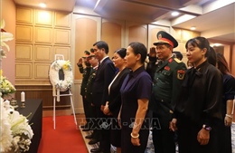 Lễ viếng và mở sổ tang nguyên Chủ tịch nước Trần Đức Lương tại Thái Lan