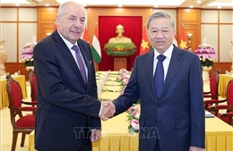 Tổng Bí thư Tô Lâm tiếp Tổng thống Hungary