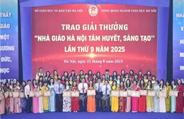 Tôn vinh 153 nhà giáo Hà Nội tâm huyết, sáng tạo