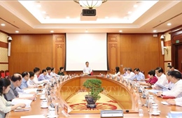 Thường trực Ban Bí thư chủ trì giao ban với các ban đảng, 4 văn phòng, đảng ủy, cơ quan, đoàn thể Trung ương