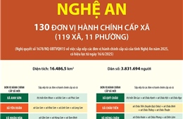 Thông tin chi tiết sắp xếp các đơn vị hành chính cấp xã của tỉnh Nghệ An