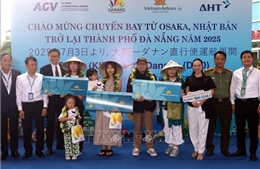 Đà Nẵng đón chuyến bay đầu tiên từ Osaka (Nhật Bản) sau thời gian tạm dừng