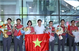 Đội tuyển Olympic Hóa học trở về trong niềm tự hào chiến thắng với trọn 4 HCV 