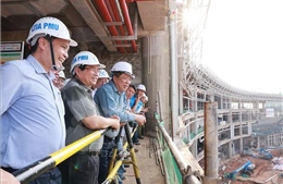 Thủ tướng Phạm Minh Chính kiểm tra tiến độ thi công sân bay Long Thành