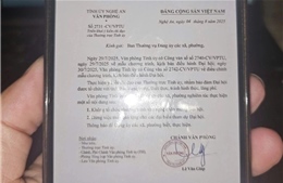 Nghệ An: Không tổ chức văn nghệ, không tặng quà tại Đại hội Đảng bộ cơ sở