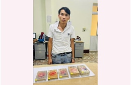 Bắt giữ đối tượng vận chuyển 7 bánh heroin