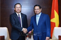 Thủ tướng Phạm Minh Chính tiếp một số lãnh đạo tập đoàn hàng đầu của Trung Quốc