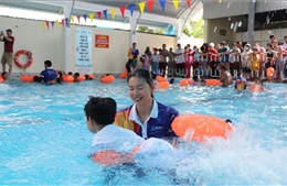 &#39;Kình ngư&#39; Ánh Viên lan tỏa phong trào dạy bơi cho trẻ em, giảm thiểu đuối nước