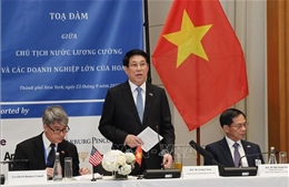 Chủ tịch nước Lương Cường dự tọa đàm với các doanh nghiệp Hoa Kỳ