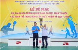 Bế mạc Hội thao chào mừng Đại hội đại biểu Đảng bộ MTTQ, các đoàn thể Trung ương 