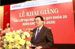Học viện Hành chính và Quản trị công khai giảng các lớp đại học chính quy Khóa 25