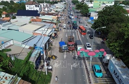 Tai nạn liên hoàn, Quốc lộ 22 ùn tắc nhiều giờ