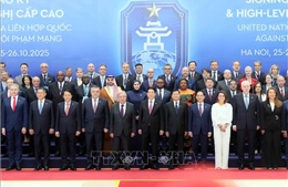 Chủ tịch nước Lương Cường đón các Trưởng đoàn cấp cao dự Lễ mở ký Công ước Hà Nội