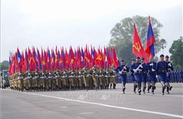 Lào sẵn sàng cho buổi diễu binh diễu hành chào mừng 50 năm Quốc khánh