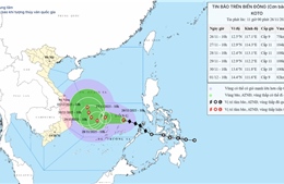 Bão số 15 đổi hướng, tăng cấp và có 3 kịch bản xảy ra