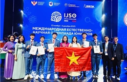 Đoàn Việt Nam xuất sắc giành huy chương trong kỳ Olympic khoa học trẻ quốc tế