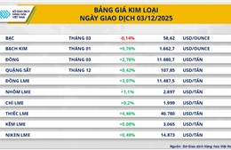 Kim loại kéo MXV-Index đi lên, đường chưa thoát áp lực dư cung