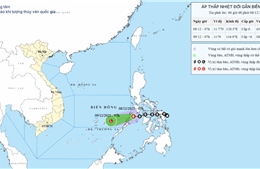 Áp thấp nhiệt đới đổi hướng và di chuyển nhanh hơn