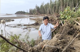 Hơn 9 km bờ biển Vĩnh Long bị sạt lở nghiêm trọng