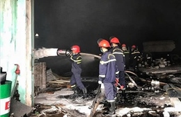 Nhanh chóng dập tắt đám cháy tại Công ty cổ phần Thép Việt Xô
