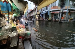 Triều cường ở mức cao, đề phòng ngập úng ở vùng trũng thấp và ngoài đê bao