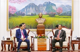 Lãnh đạo Bộ Công an Việt Nam chúc mừng thành công Đại hội Đảng NDCM Lào