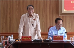 Kiểm tra công tác bầu cử tại xã Hồ Thị Kỷ, tỉnh Cà Mau