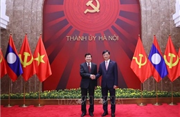 Tổng Bí thư, Chủ tịch nước Lào thăm và làm việc với Đảng bộ, Chính quyền TP Hà Nội