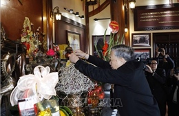 Tổng Bí thư dâng hương tại Di tích lịch sử quốc gia Địa điểm lưu niệm Bác Hồ về thăm mỏ Đèo Nai