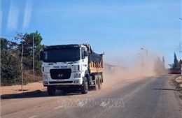 Khai thác, vận chuyển đất san lấp tại Lâm Đồng gây ô nhiễm môi trường