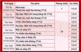 Chiếu miễn phí phim chào mừng thành công Đại hội Đảng lần thứ XIV
