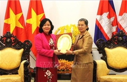 Việt Nam - Campuchia củng cố quan hệ hợp tác giữa hai cơ quan Mặt trận