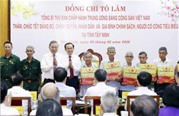 Tổng Bí thư Tô Lâm chúc Tết Đảng bộ, chính quyền, nhân dân Tây Ninh