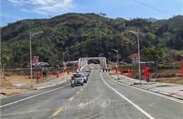 Quảng Ngãi: Thông xe kỹ thuật vượt tiến độ cầu 16/5