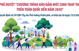 Phê duyệt 'Chương trình Bảo đảm mức sinh thay thế trên toàn quốc đến năm 2030'
