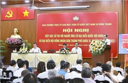 Chủ tịch Quốc hội Trần Thanh Mẫn dự Hội nghị tiếp xúc cử tri TP Hồ Chí Minh