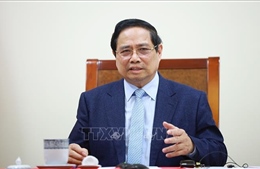 Thủ tướng Phạm Minh Chính điện đàm với Thủ tướng Qatar