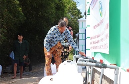 Dự báo mùa khô khắc nghiệt, Cần Thơ thiết lập các điểm lấy nước miễn phí