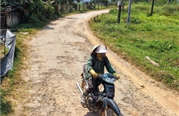 Đường ĐH09 tại Quảng Ngãi xuống cấp nghiêm trọng