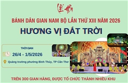 Lễ hội Bánh dân gian Nam Bộ lần thứ XIII năm 2026: Hương vị đất trời