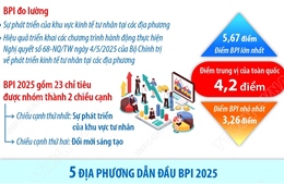 Lần đầu tiên công bố Chỉ số Hiệu quả Kinh tế Tư nhân (BPI 2025)