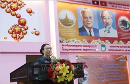 Kỷ niệm 136 năm Ngày sinh Chủ tịch Hồ Chí Minh tại Trường Song ngữ Lào-Việt Nam Nguyễn Du 
