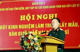 Triển khai lấy, bàn giao mẫu và số hóa thông tin hài cốt liệt sĩ tại Hải Phòng