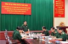 Đại tướng Nguyễn Trọng Nghĩa làm việc với Bộ Tư lệnh Quân khu 9