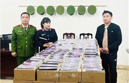 Bắt đối tượng bán hàng hóa giả mạo nhãn hiệu 'Samsung'